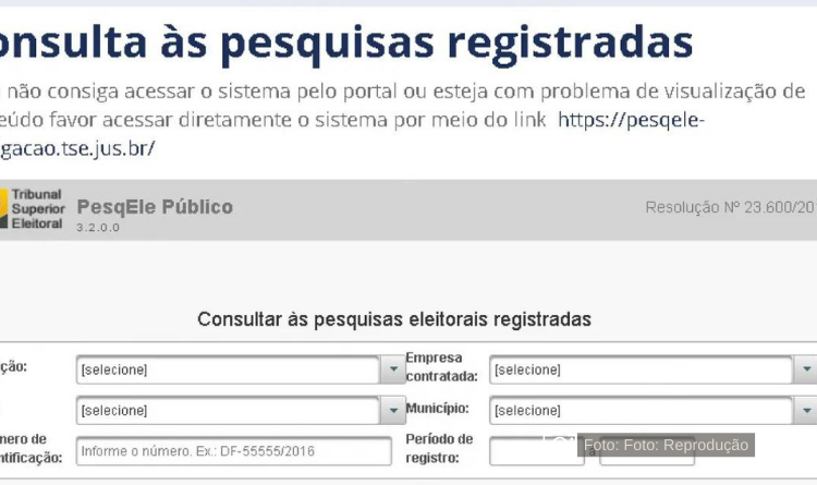 A partir desta segunda-feira, somente pesquisas eleitorais registradas no TSE poderão ser divulgadas