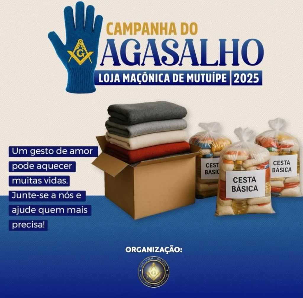 Loja Maçônica de Mutuípe promove campanha do agasalho 2025