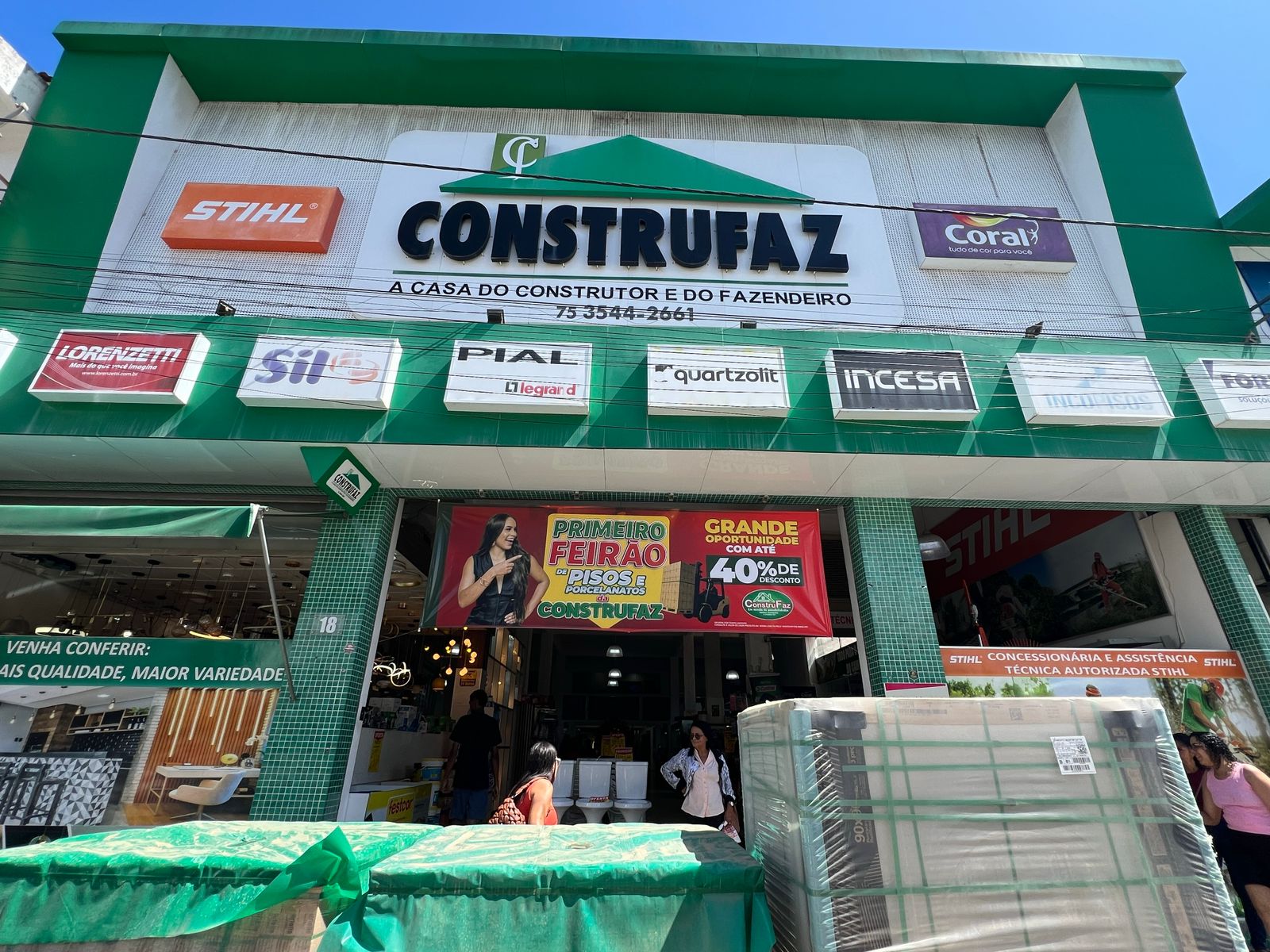 Construfaz realiza seu primeiro Feirão de Pisos e Porcelanatos, em Ubaíra, com descontos de até 40%