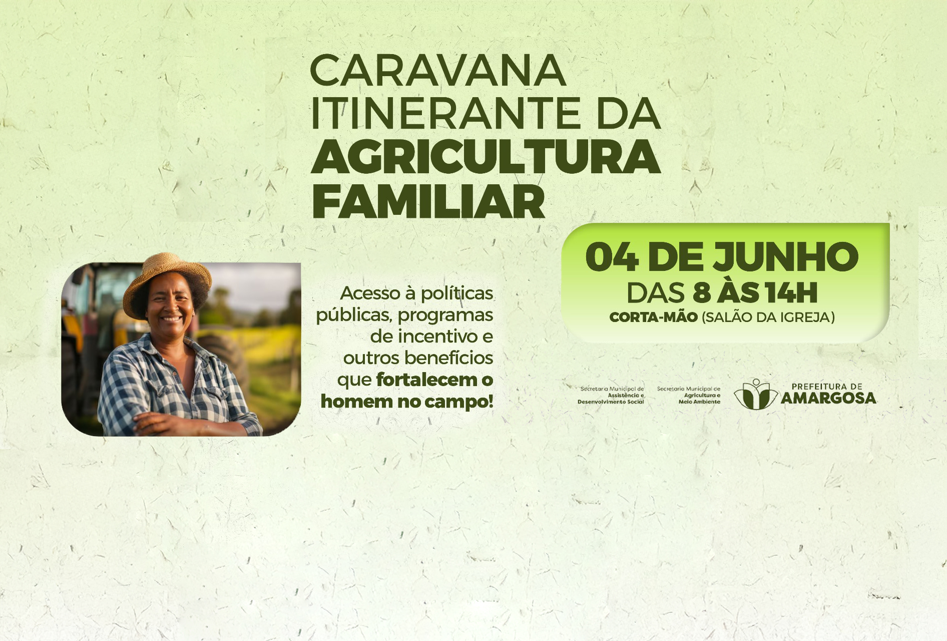 Comunidade de Corta-mão receberá Caravana Itinerante da Agricultura Familiar