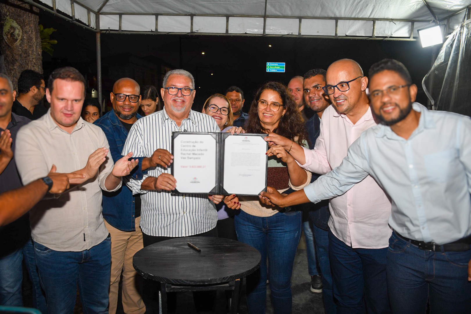 Prefeito Getúlio Sampaio assina Ordem de Serviço para construção de nova creche, em Amargosa