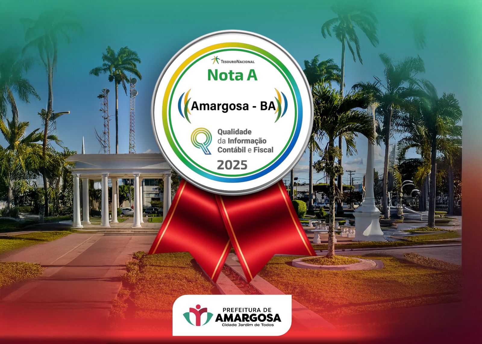 Amargosa é referência em gestão pública pela STN e sobe para 14ª posição na FIRJAN