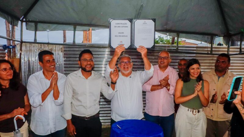 Prefeito Getúlio Sampaio assina Ordem de Serviço para construção da UBS Catiara, em Amargosa