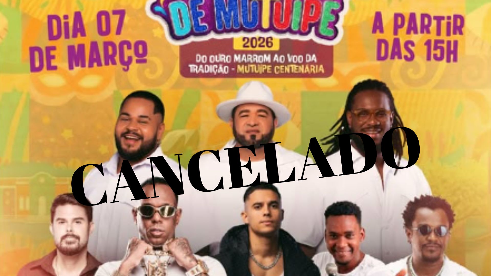 Prefeitura de Mutuípe cancela Carnaval 2026 após alertas de chuvas intensas