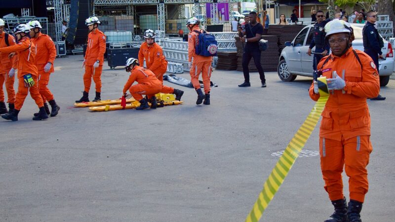 Amargosa sedia simulado do Corpo de Bombeiros para aprimorar atendimento emergencial