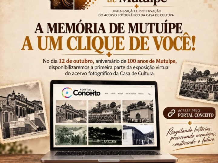 Projeto Memórias Vivas de Mutuípe libera link com acervo fotográfico histórico do município